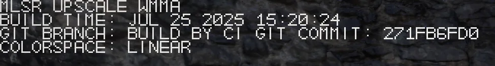 FSR4 upscaling debug watermark